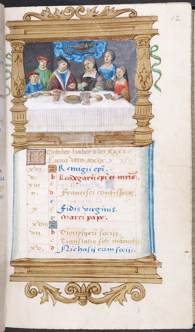 Image of family at table
