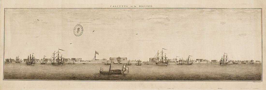 The city of Calcutta in 1756