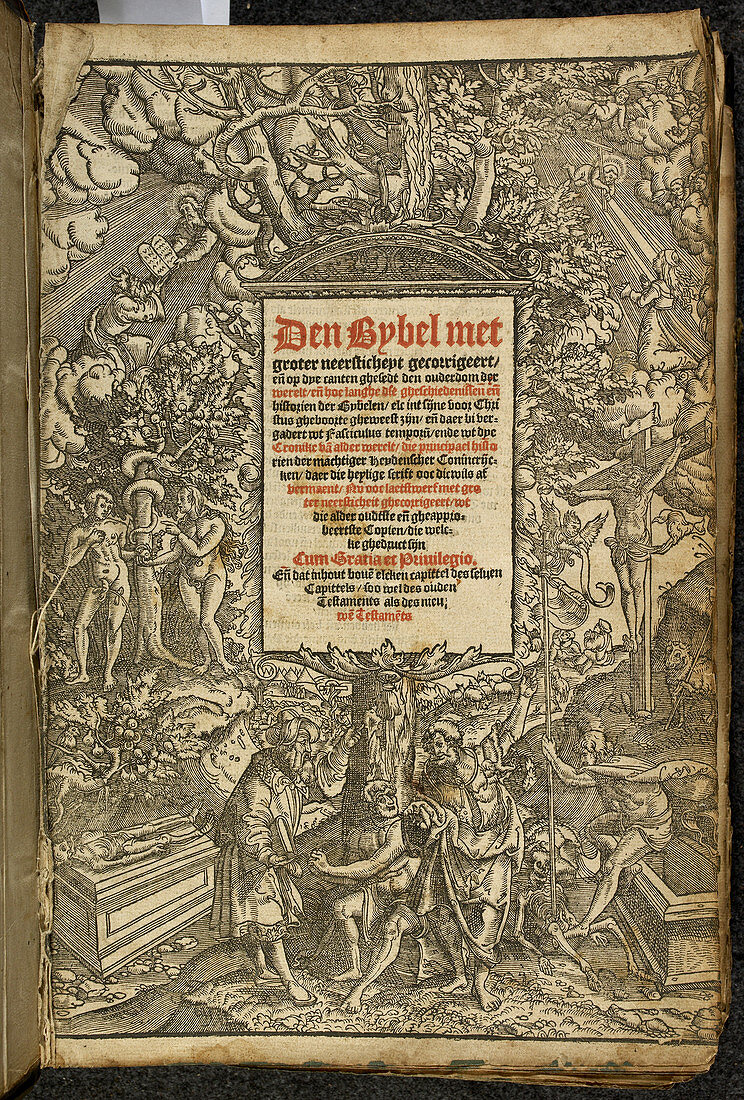 Title page from a Dutch Bible