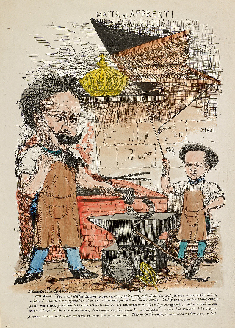French Caricature - Maitr et Apprenti