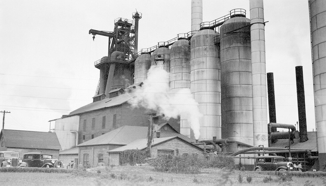 Blast furnaces,Ohio,1930s