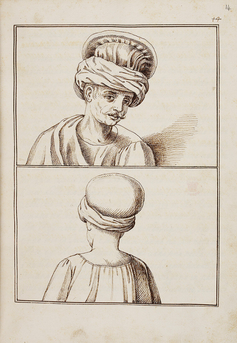 Man wearing headdress