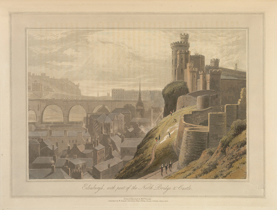 Edinburgh,North Bridge and Castle