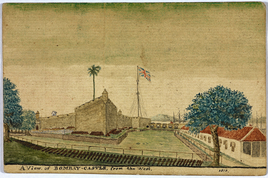 Bombay Castle from the west,1810