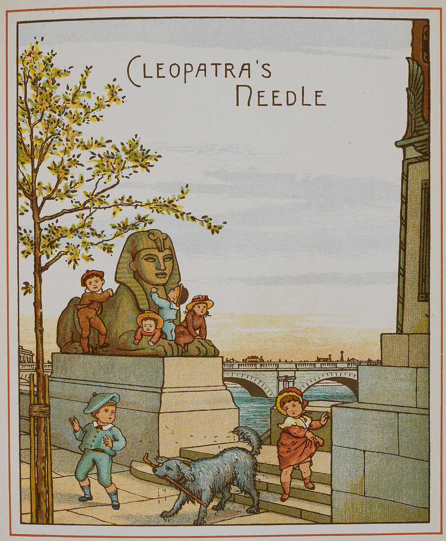 Cleopatra's needle and the sphinx