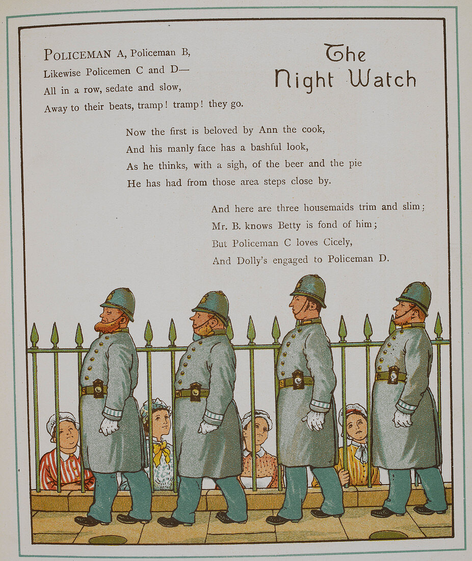 The night watch. Four policeman