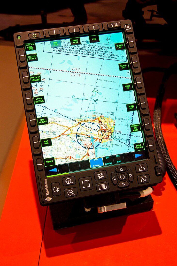 Aviation map display