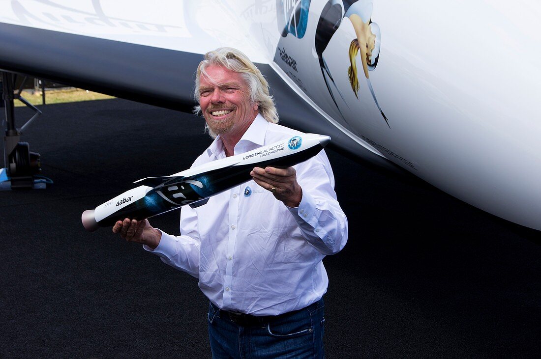 Richard Branson and LauncherOne rocket