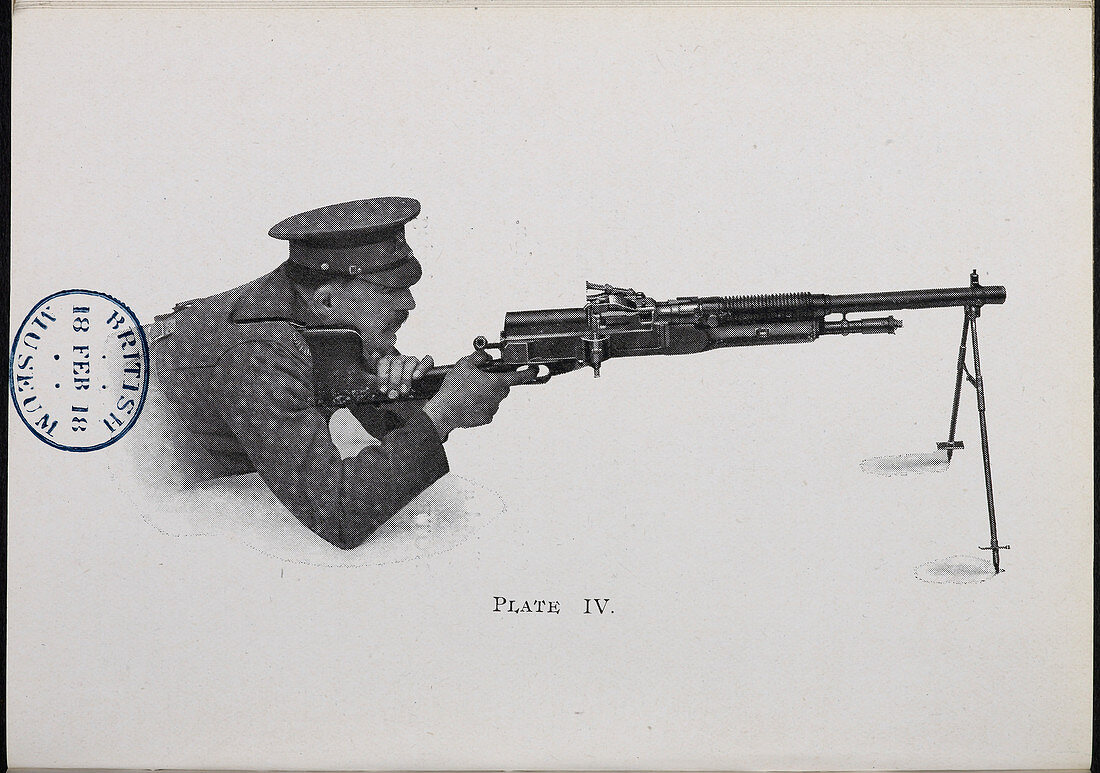 Man in firing position