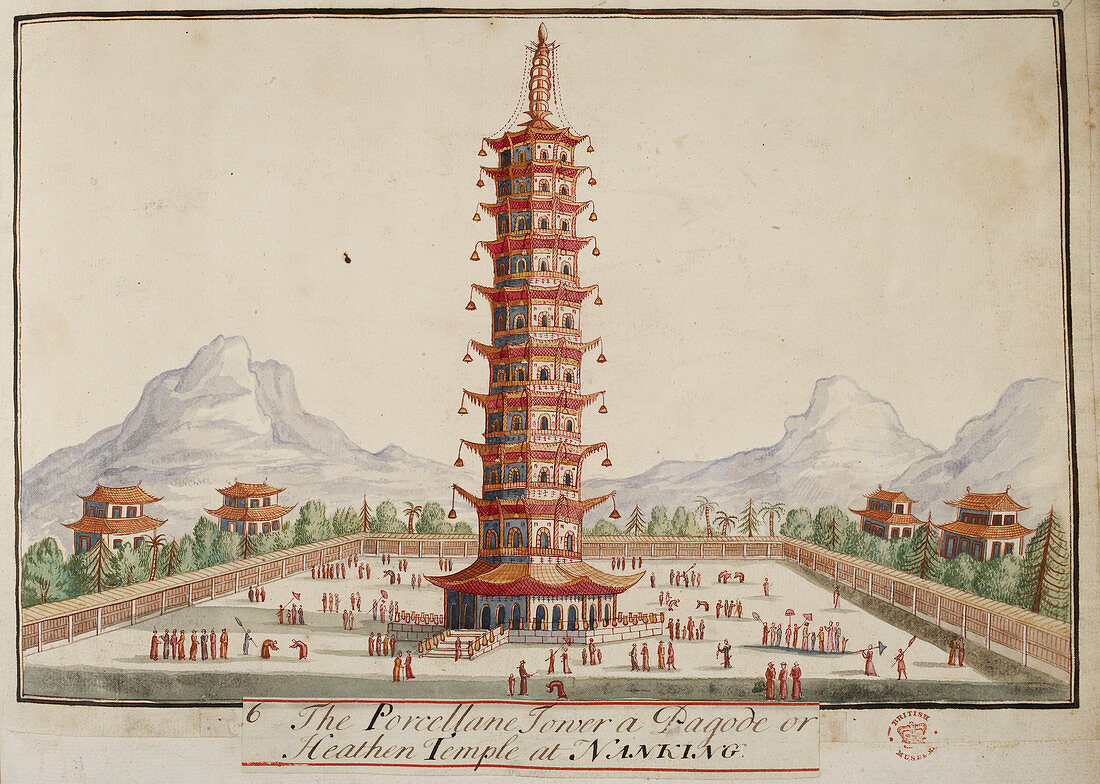 The porcellane tower,Nanking