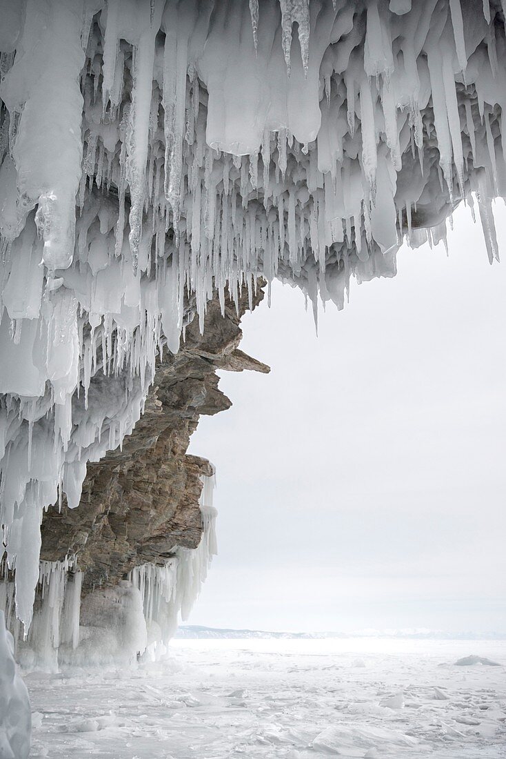 Cave entrance,Olkhon Island,Lake Baikal