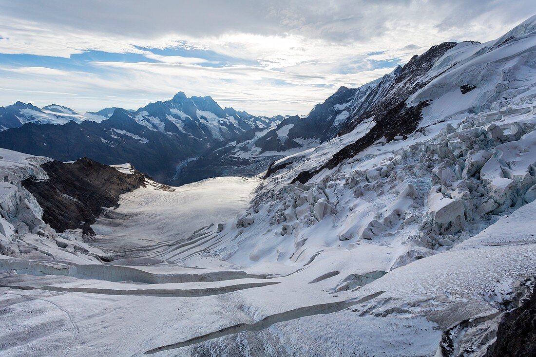 Obers Ischmeer Glacier,Swiss Alps