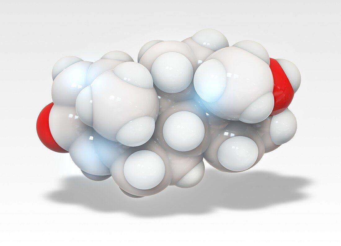 Boldenone anabolic steroid molecule