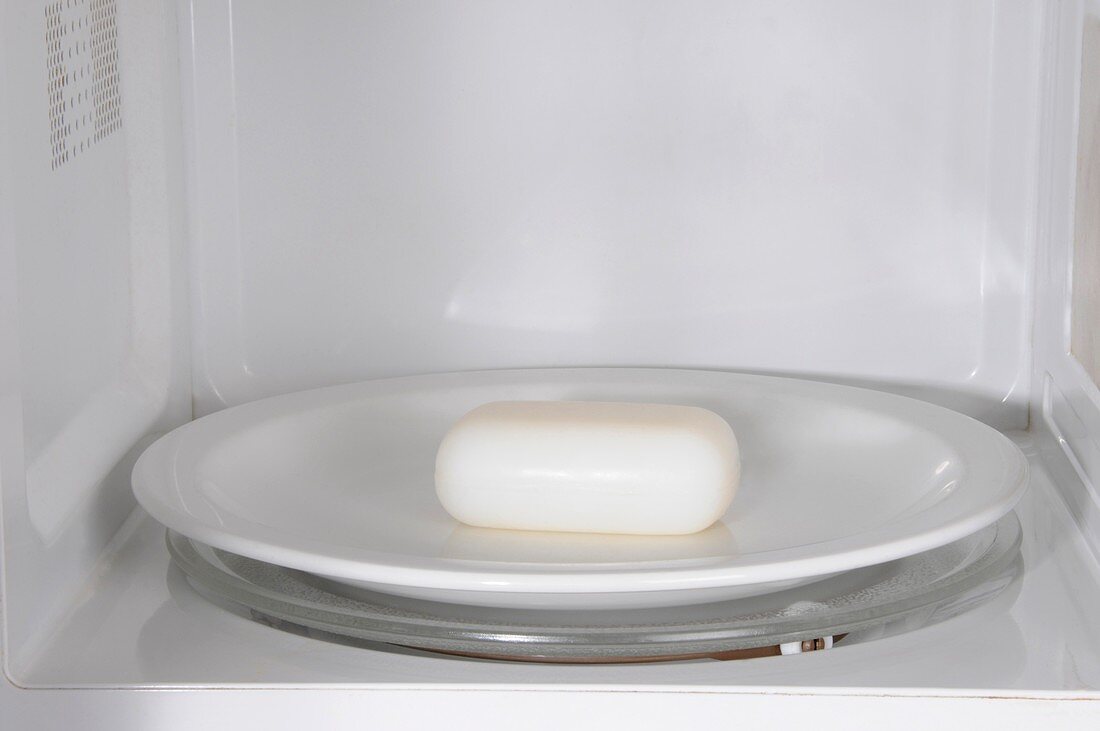 Soap in a microwave