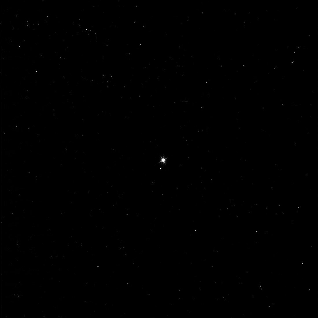 Earth and Moon from space,Cassini image