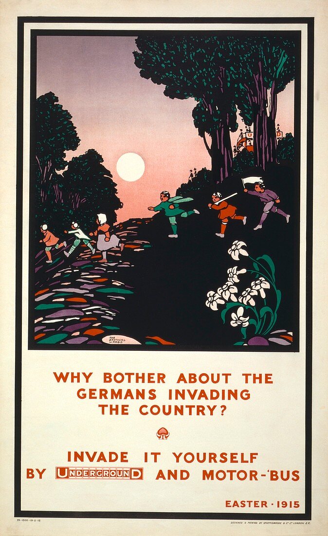 First World War London Underground poster