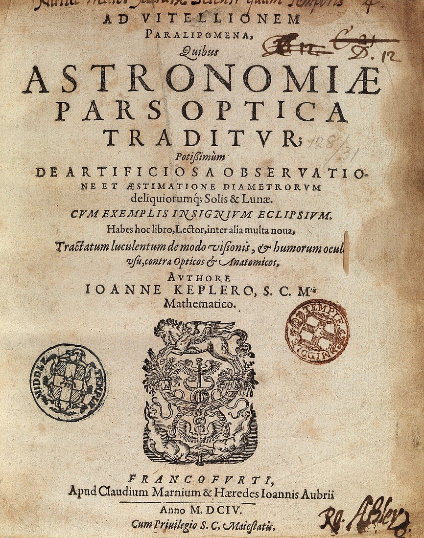 Kepler's 'Astronomiae Pars Optica' (1604)