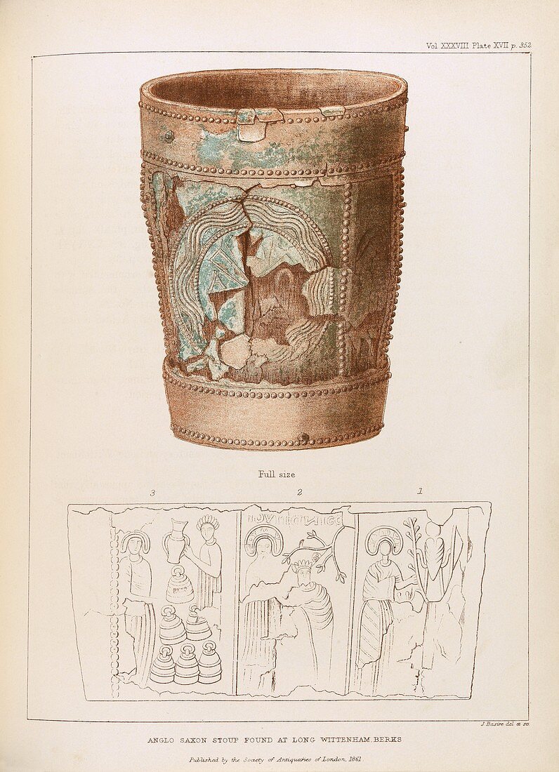 Anglo-Saxon stoup,1861