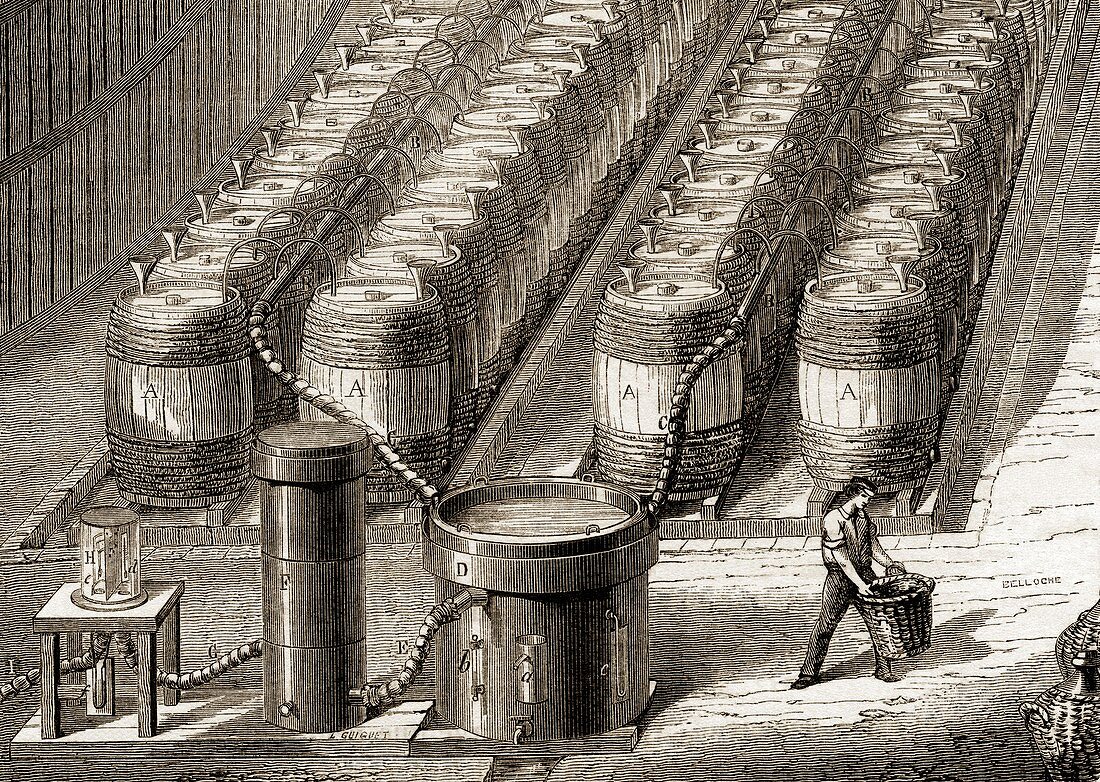 Hydrogen gas production plant,1867