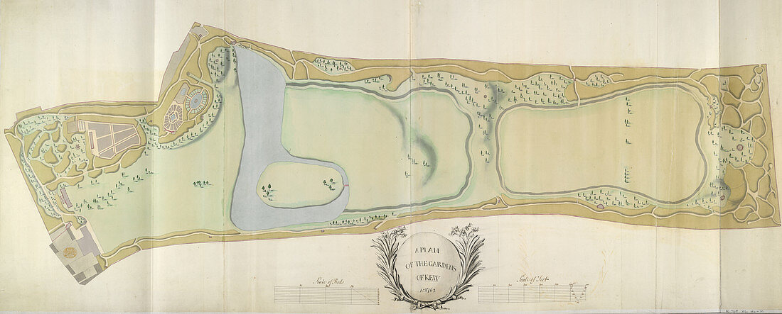 A plan of Kew Gardens