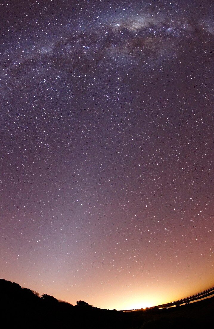 Milky Way and zodiacal light