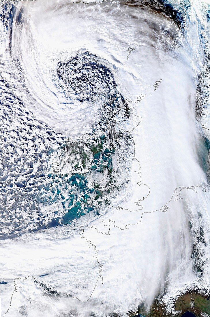 Low pressure over the UK,January 2014