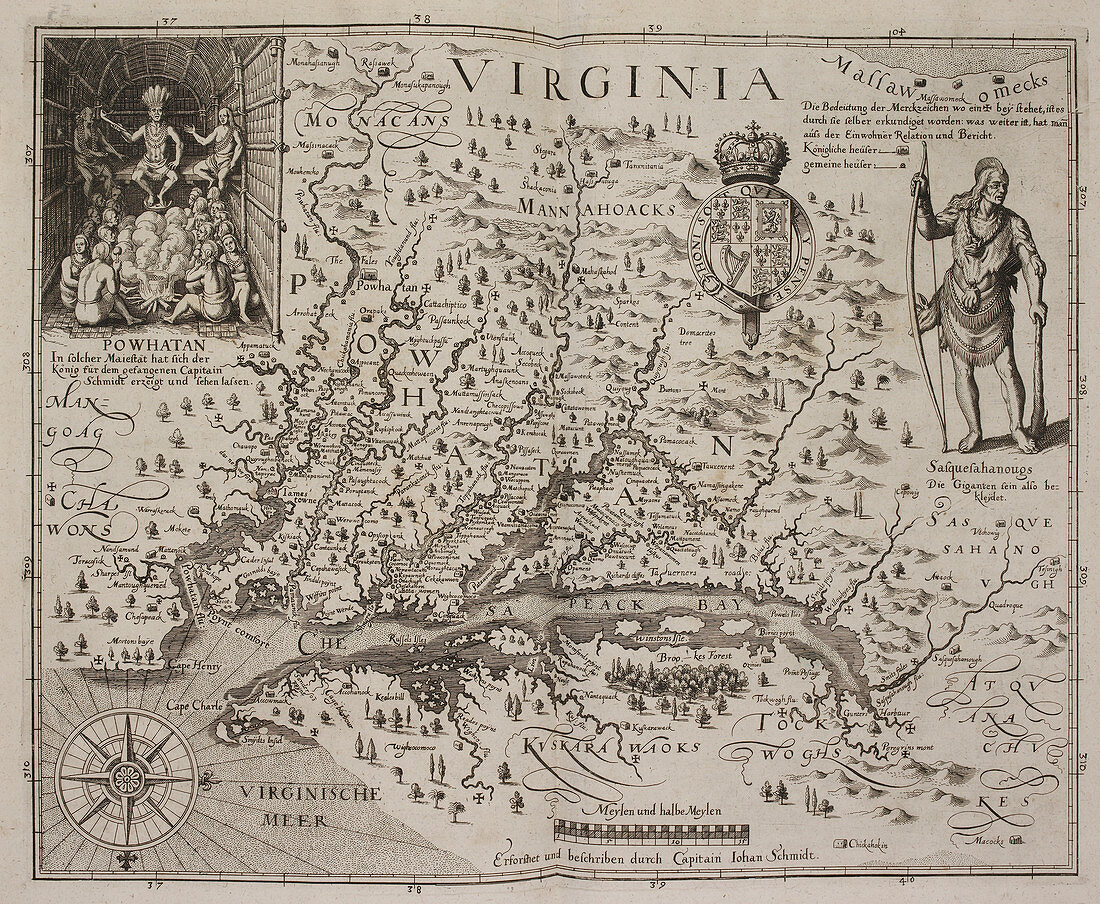 A map of Virginia