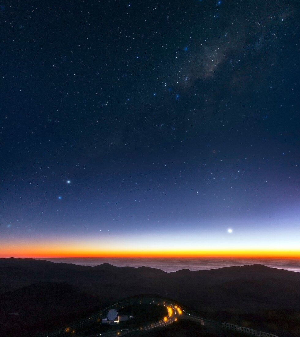 Milky Way over Cerro Paranal Observatory