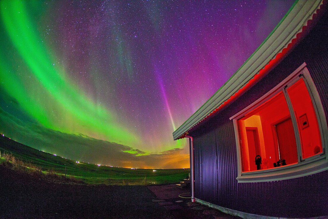 Auroral display,Iceland