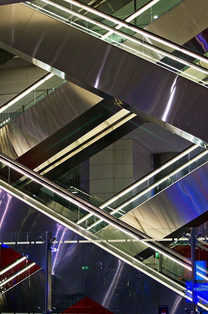 Escalators at Dubai airport