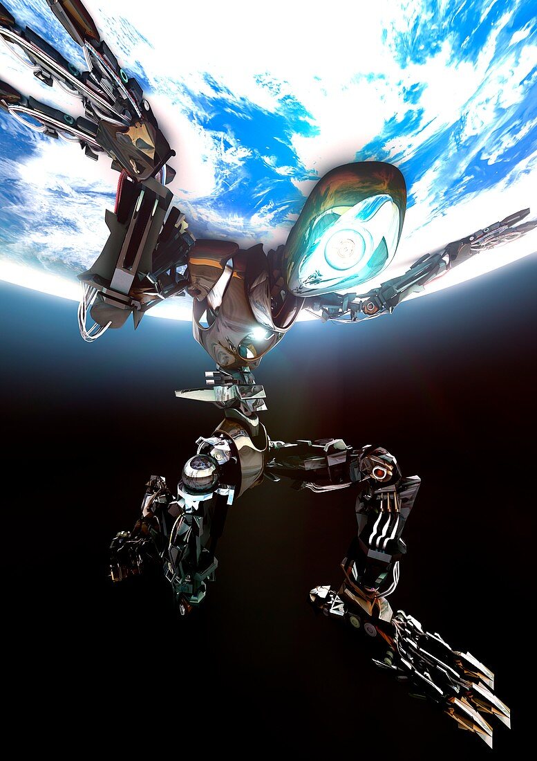 Atlas robot,conceptual image