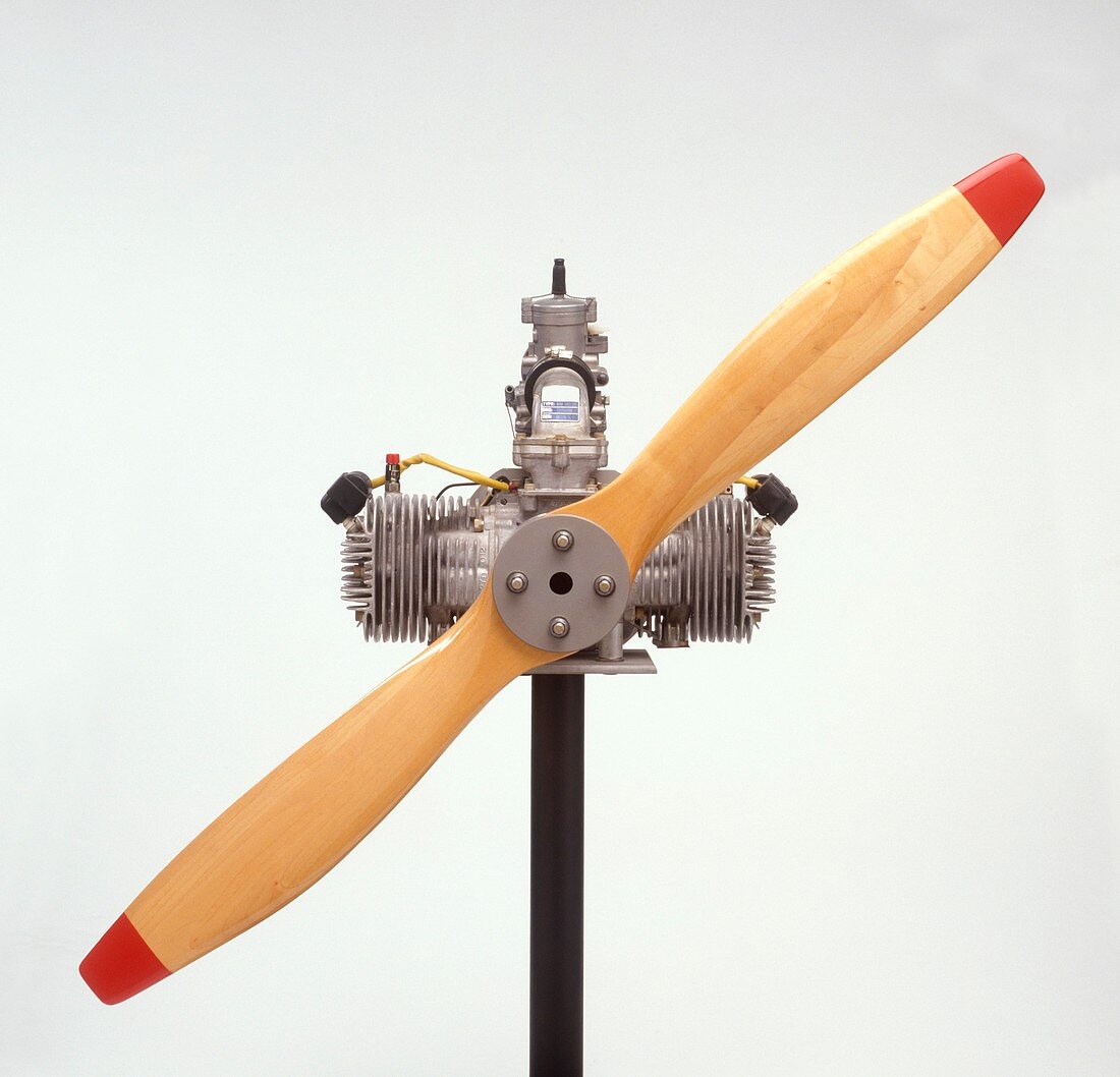 Propeller aeroplane engine