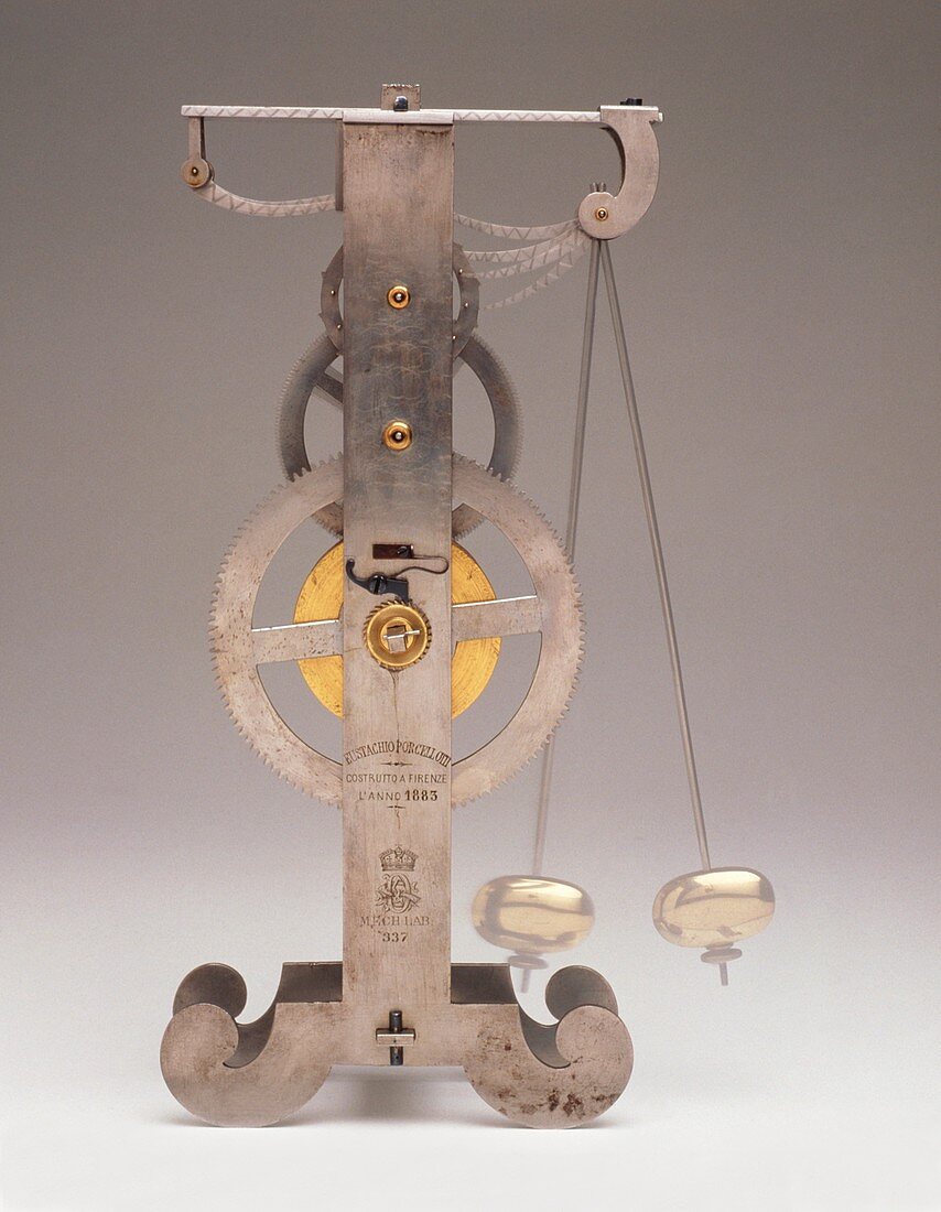 19th century model of Galileo's pendulum