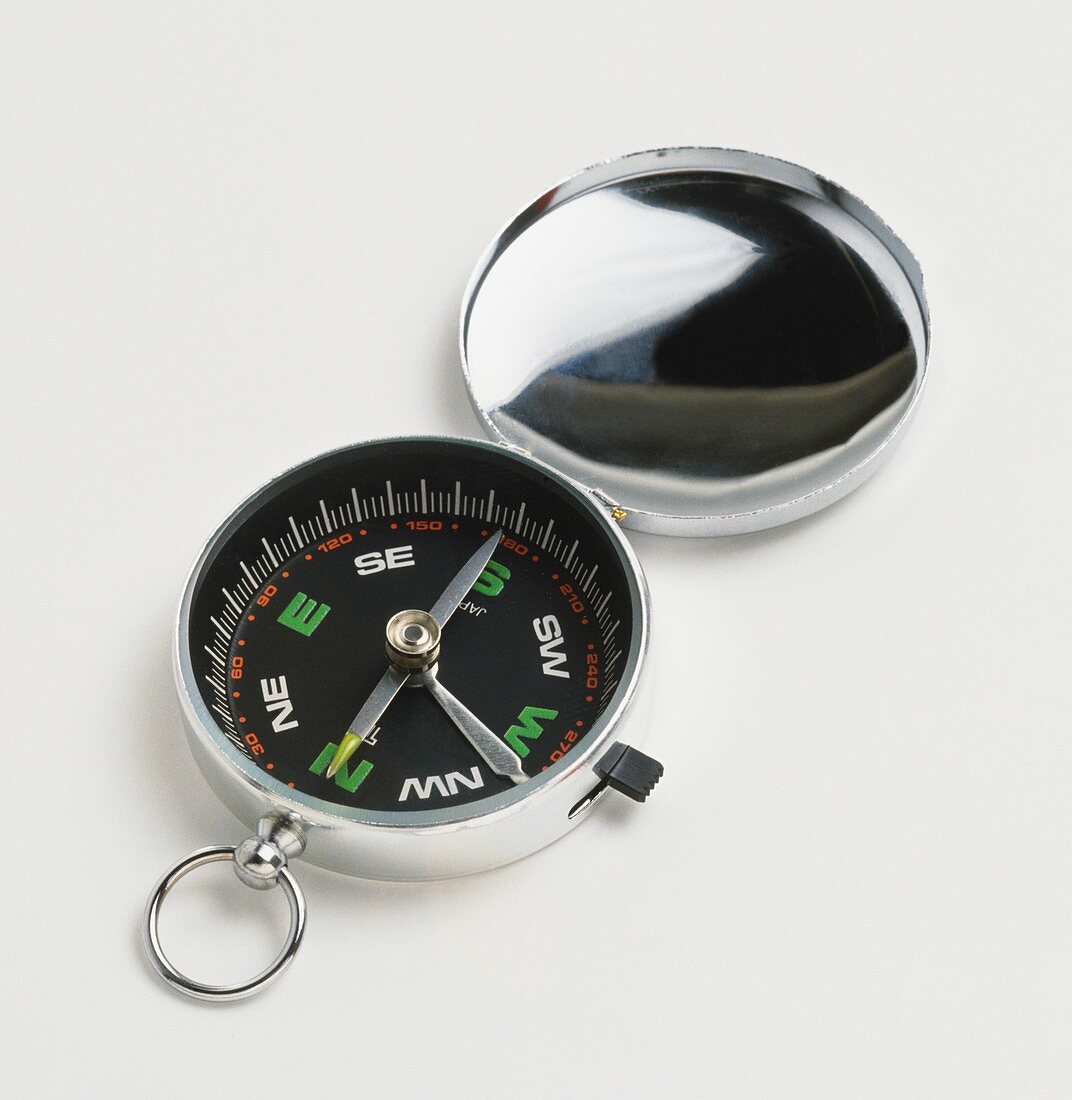 Open pocket compass