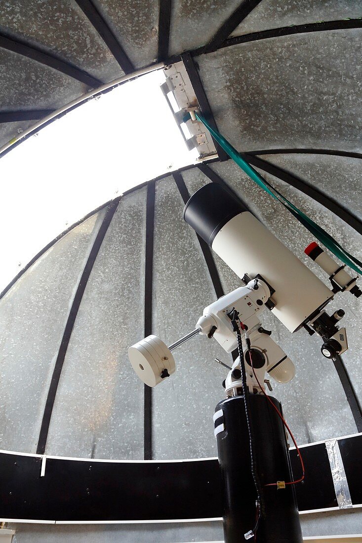Cassegrain telescope in observatory