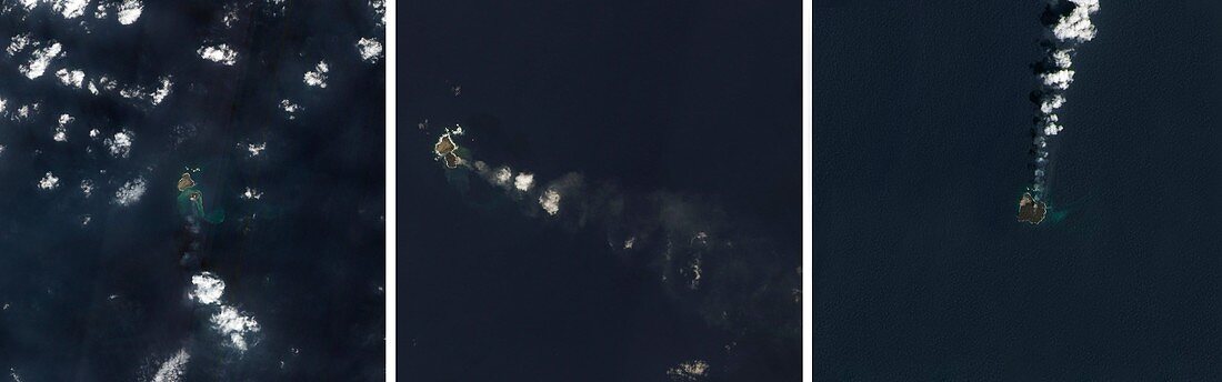 Nishinoshima volcanic eruption,2013-14