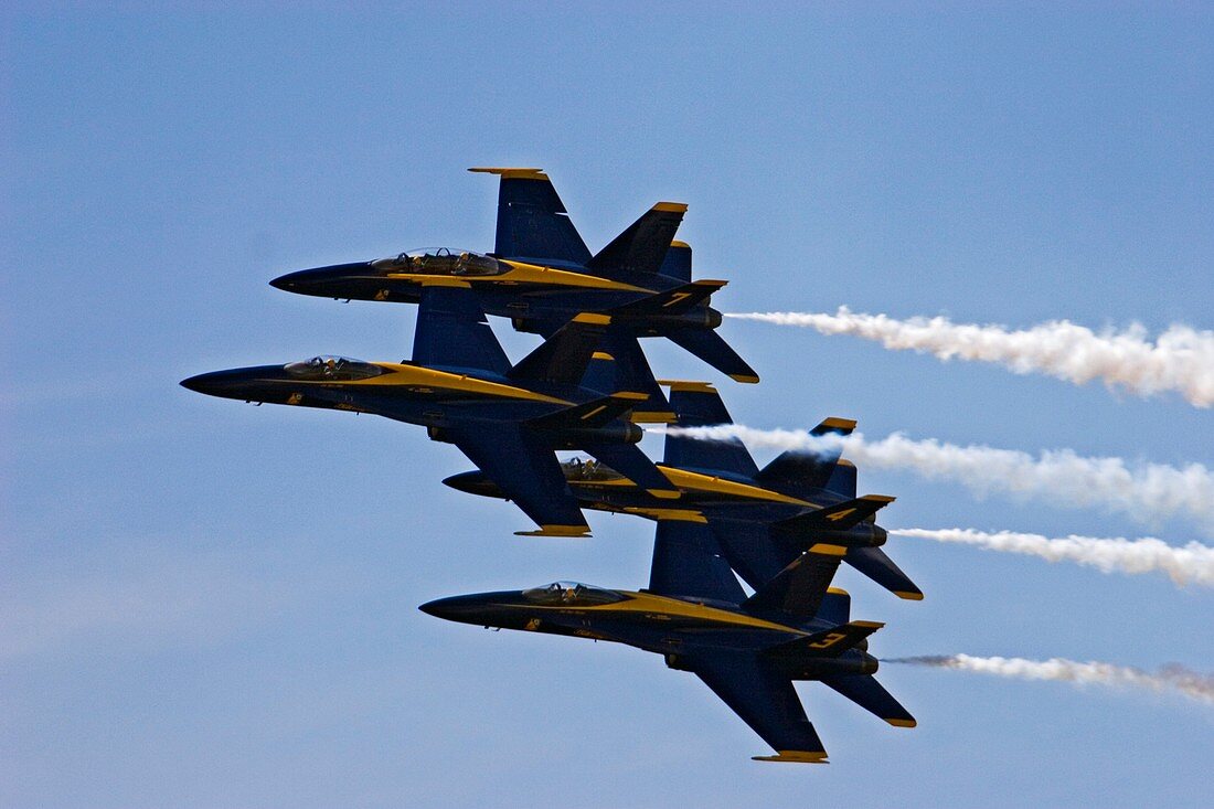 US Navy Blue Angels aerobatics display