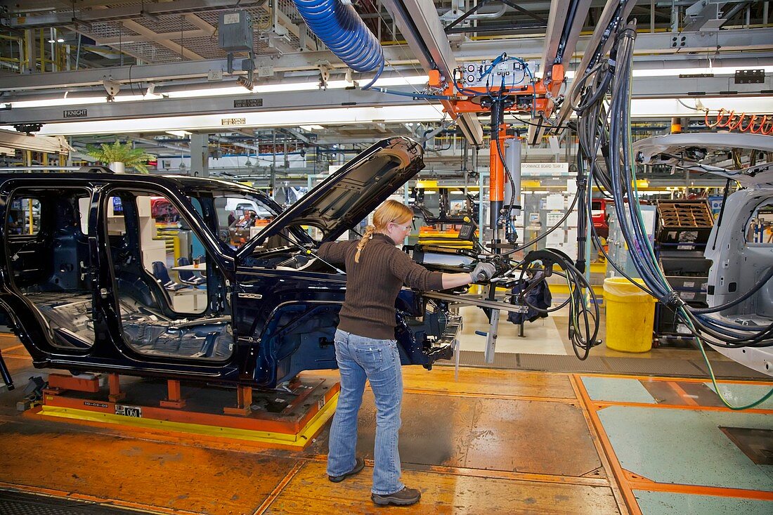 Car production assembly line