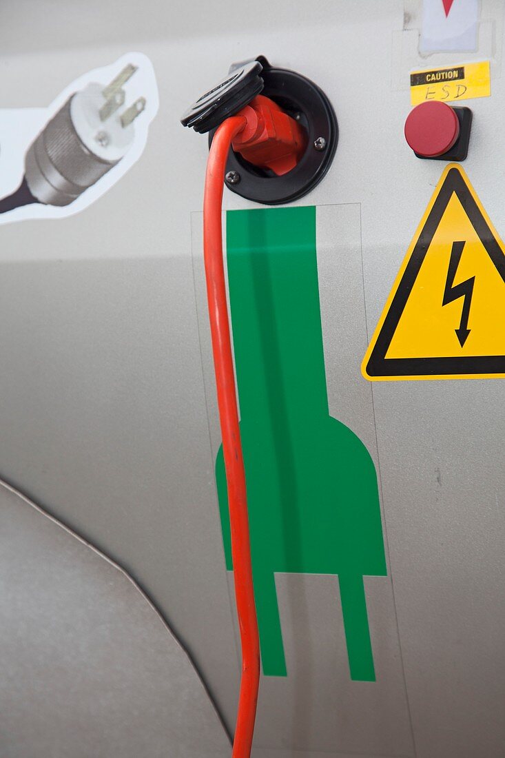 Electric car fuelling point