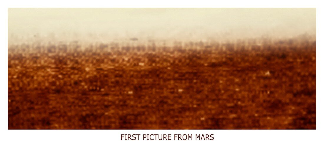 First picture from Mars 3 probe