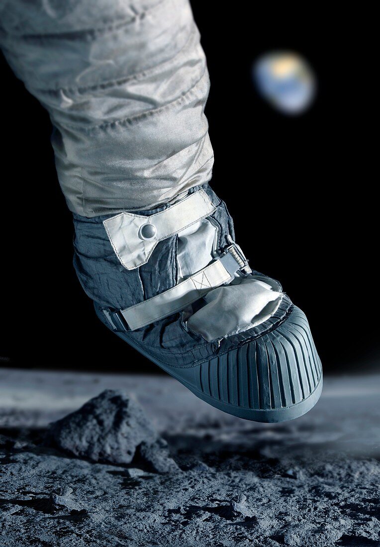 First step on the Moon,reconstruction
