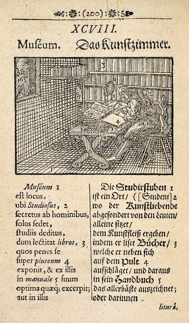 Page from 'Orbis Sensualium Pictus',1659