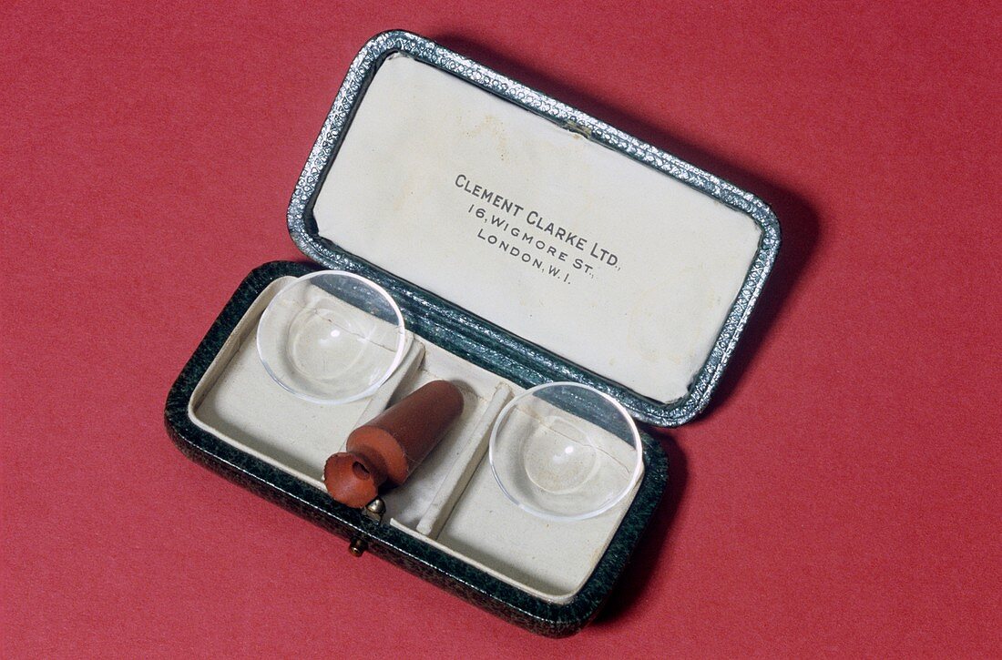 Contact lenses,circa 1930