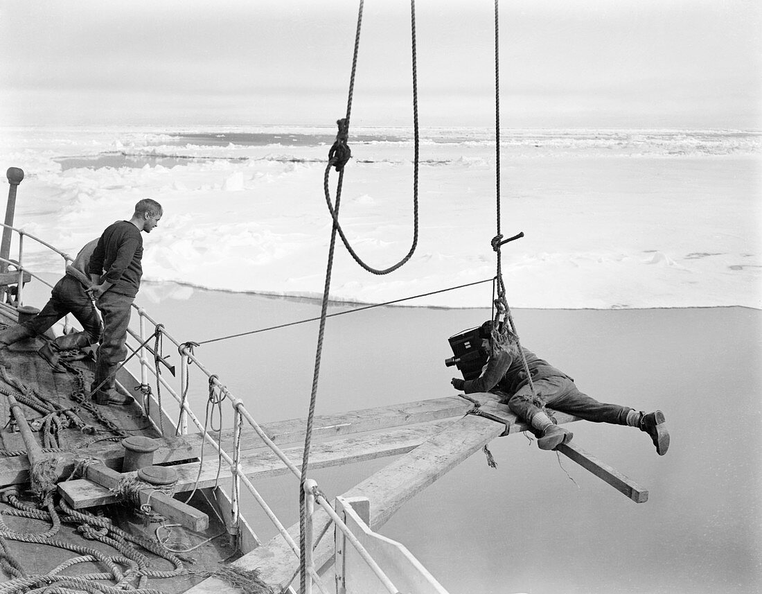 Antarctic filming on Terra Nova,1910