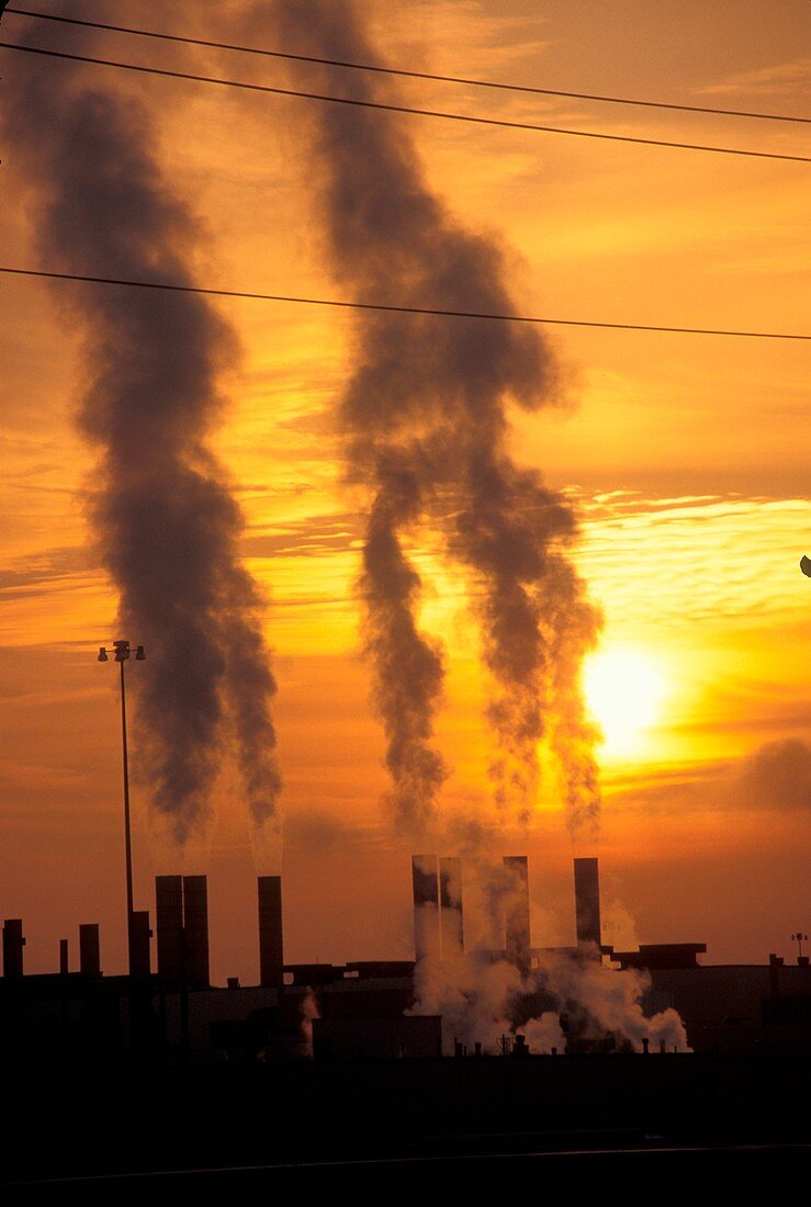 Emissions from car assembly plant