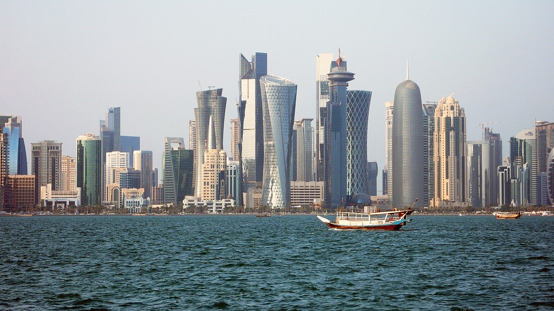 Skyline in Doha,Qatar