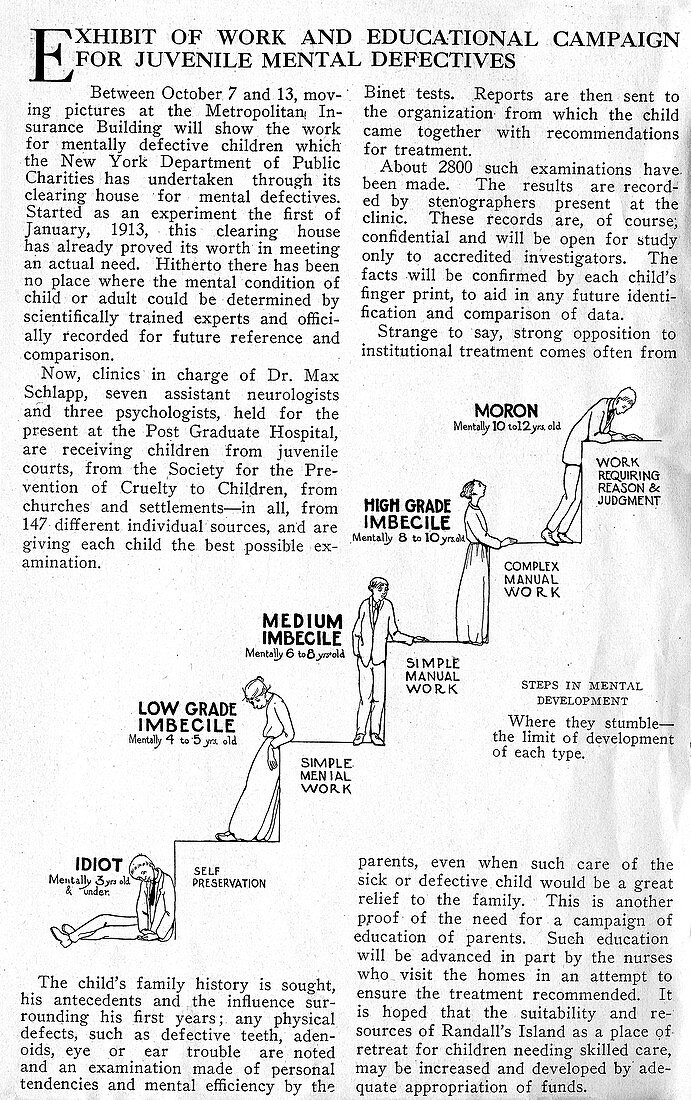 Research used by eugenicists,1913