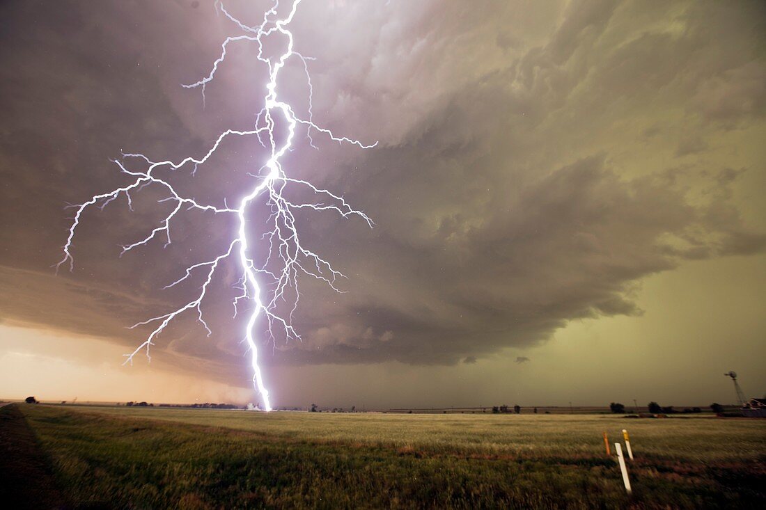 Lightning strike,Colorado,USA