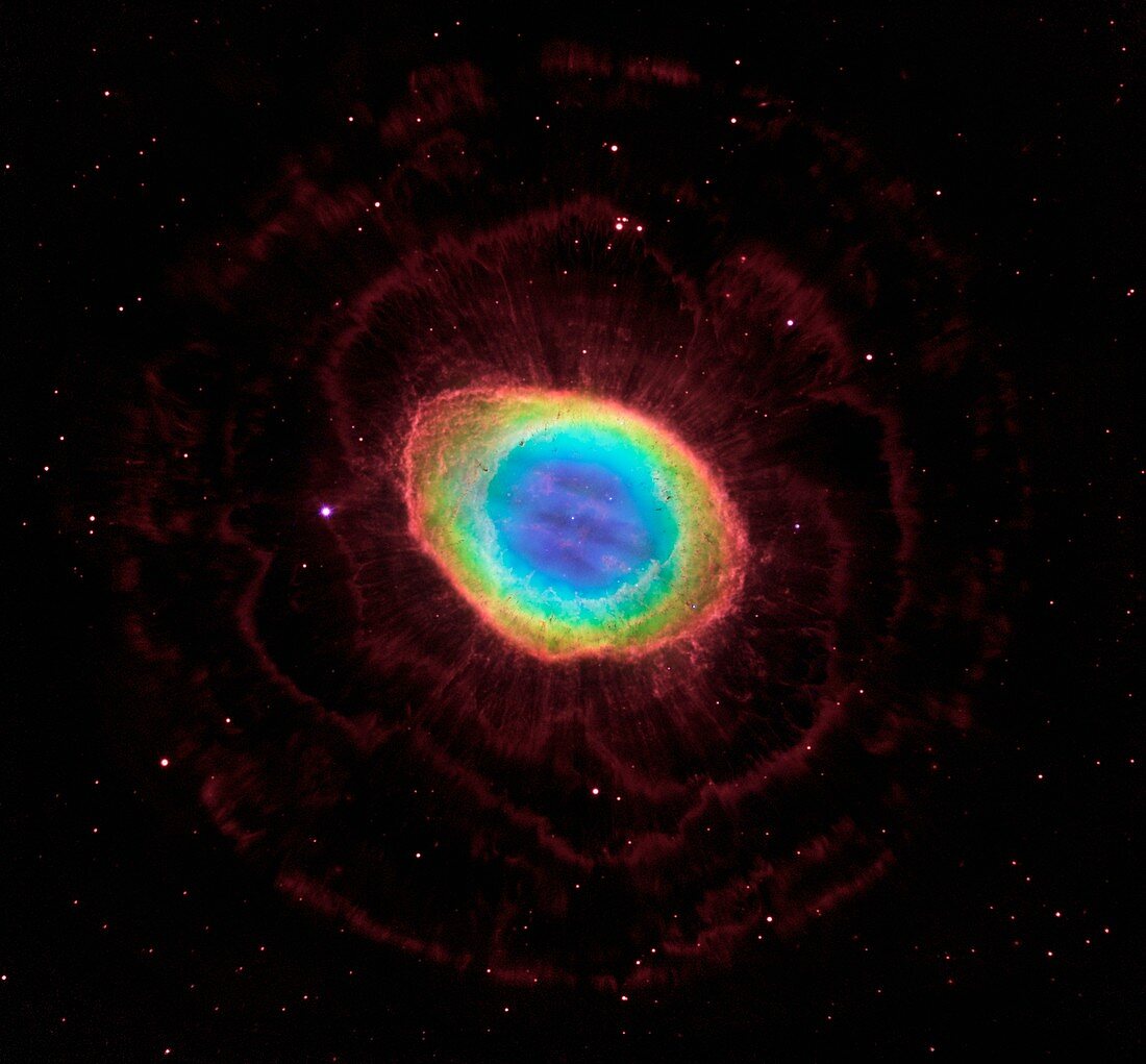 Ring Nebula M57,Hubble image