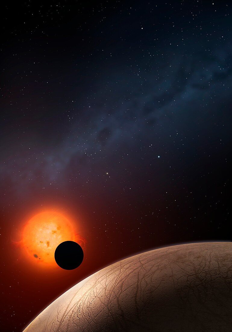 Artwork of exoplanet Kepler 62f